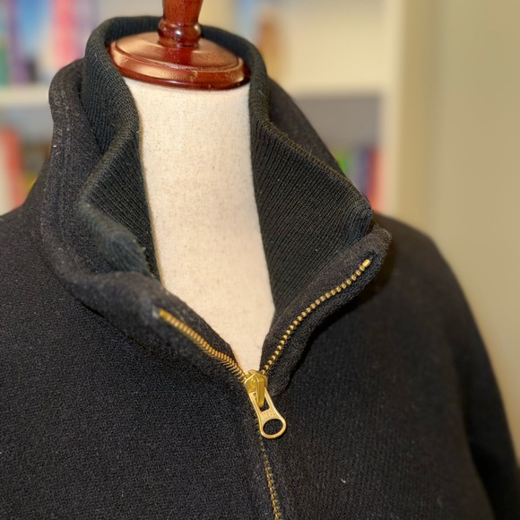 J. Crew black stadium cloth lodge coat 22 - Picture 5 of 8